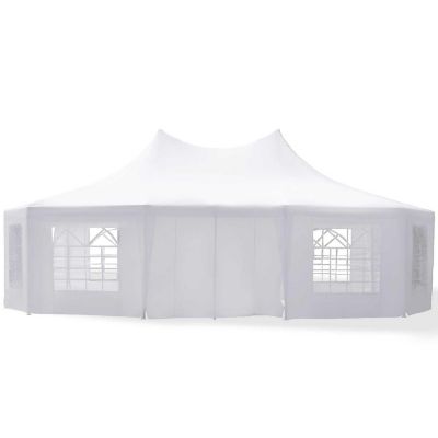 Outsunny 29' x 21' ft Canopy Party Event Tent 2 Pull Back Doors Column Less Event Space and 8 Cathedral Windows Image 2