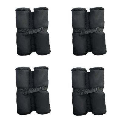 Outsunny 33lbs Canopy Weights Bags for Stability Sandbag Anchor for Gazebo Pop Up Tent Set of 4  Black Image 1