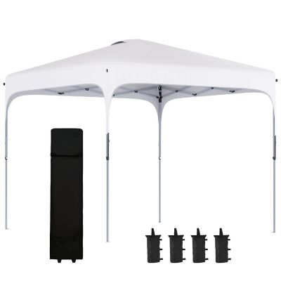 Outsunny 9.8' x 9.8' Pop Up Gazebo Foldable Canopy Tent Carry Bag Image 1