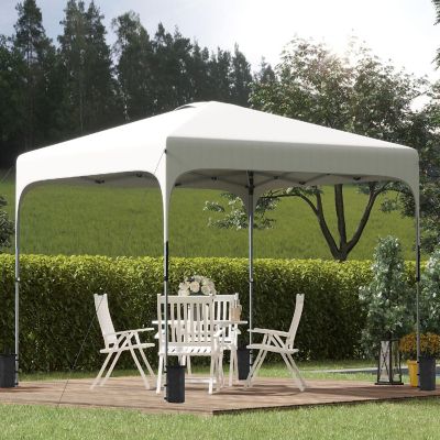 Outsunny 9.8' x 9.8' Pop Up Gazebo Foldable Canopy Tent Carry Bag Image 1