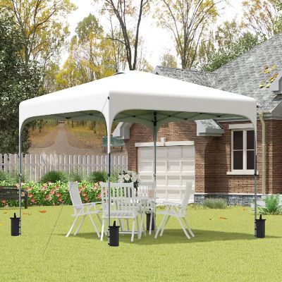 Outsunny 9.8' x 9.8' Pop Up Gazebo Foldable Canopy Tent Carry Bag Image 2