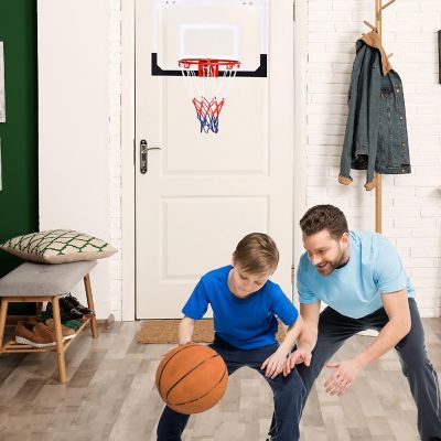 Over-The-Door Mini Basketball Hoop Includes Basketball & Hand Pump 2 Nets Indoor Sports Image 2