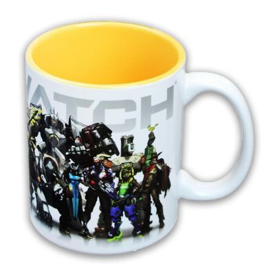 Overwatch Heroes/ Inside Color 12oz Coffee Mug Image 1