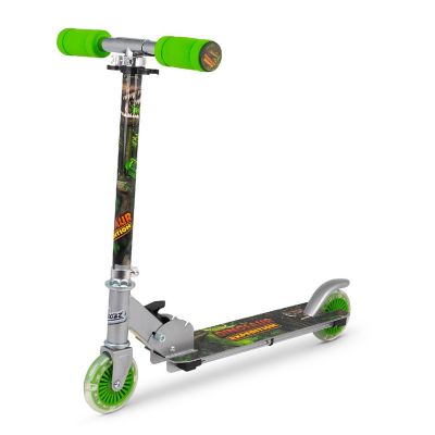 Ozbozz: Flashing Scooter - Dinosaur - Light-Up Wheels &amp; Deck, Adjustable Height Image 1