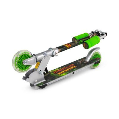 Ozbozz: Flashing Scooter - Dinosaur - Light-Up Wheels &amp; Deck, Adjustable Height Image 1