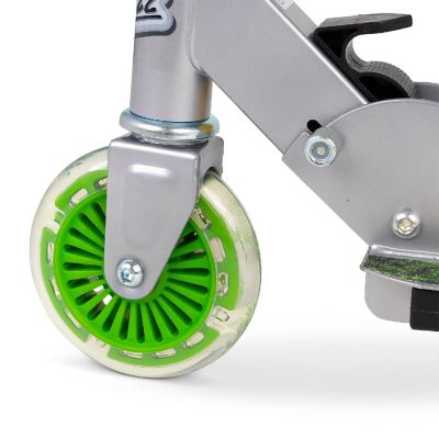 Ozbozz: Flashing Scooter - Dinosaur - Light-Up Wheels &amp; Deck, Adjustable Height Image 2