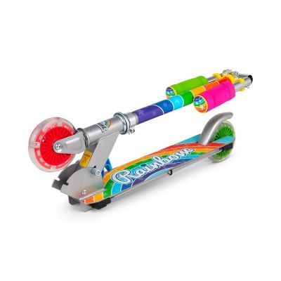 Ozbozz: Flashing Scooter - Rainbow - Light-Up Wheels &amp; Deck, Adjustable Height Image 1