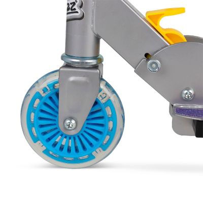 Ozbozz: Flashing Scooter - Tie Dye - Light-Up Wheels, Adjustable Height,Foldable Image 2