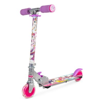 Ozbozz: Flashing Scooter - Unicorn - Light-Up Wheels, Adjustable Height,Foldable Image 1