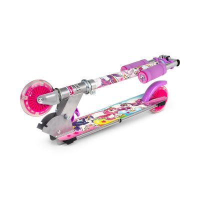 Ozbozz: Flashing Scooter - Unicorn - Light-Up Wheels, Adjustable Height,Foldable Image 1