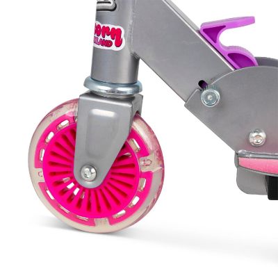 Ozbozz: Flashing Scooter - Unicorn - Light-Up Wheels, Adjustable Height,Foldable Image 2