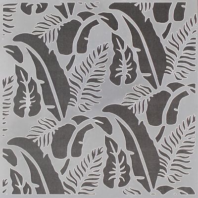 PA Ess Stencil 6x6 Banana Leaf Pattern Image 2