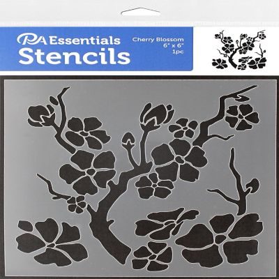 PA Ess Stencil 6x6 Cherry Blossom Image 1