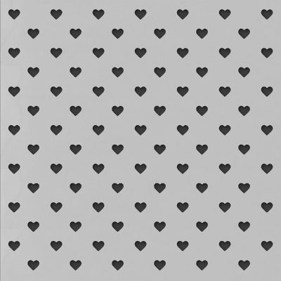 PA Ess Stencil 6x6 Mini Heart Pattern Image 2