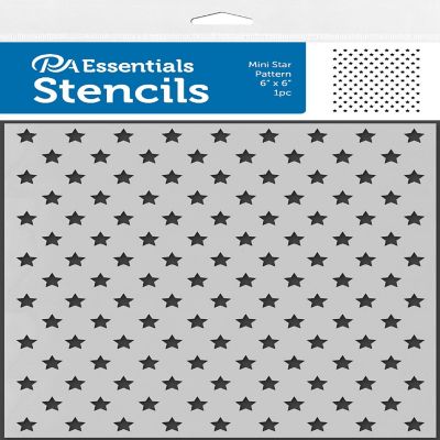 PA Ess Stencil 6x6 Mini Star Pattern Image 1