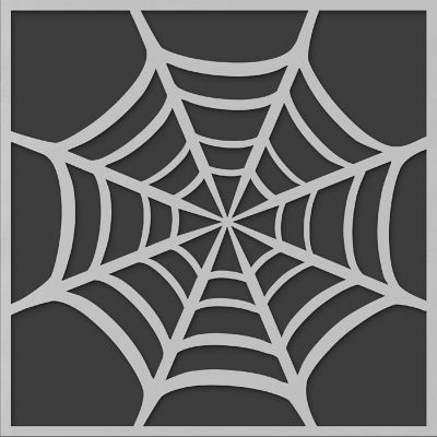 PA Ess Stencil 6x6 Spider Web Image 2