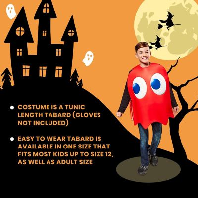Pac-Man Blinky Ghost Child Costume  One Size Image 2