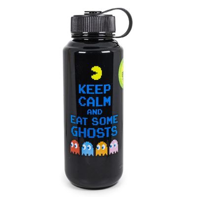 Pac-Man "Keep Calm and Eat Some Ghosts" Plastic Water Bottle  Holds 32 Ounces Image 1