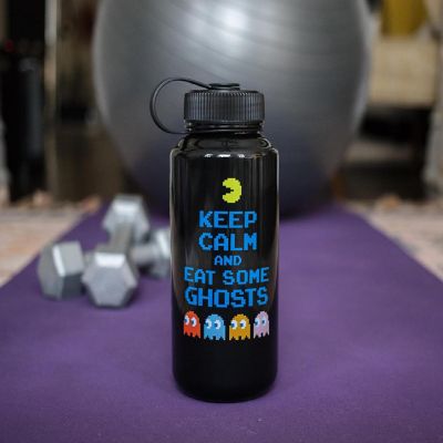 Pac-Man "Keep Calm and Eat Some Ghosts" Plastic Water Bottle  Holds 32 Ounces Image 3