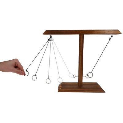 Pacific Shore Games 2 Player Wooden Ring Toss Game Image 1
