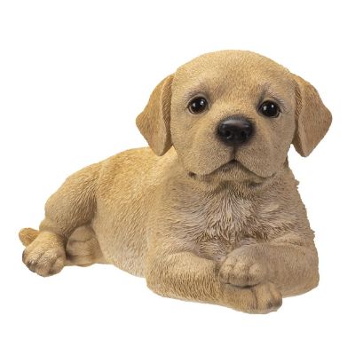 Pacific Trading Labrador Puppy Lying Down Figurine 7.8 Inch Brown ...