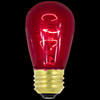 Pack of 25 Incandescent S14 Purple Christmas Replacement Bulbs Image 1