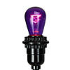 Pack of 25 Incandescent S14 Purple Christmas Replacement Bulbs Image 2