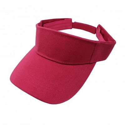 Pack of 5 Sun Visor Adjustable Cap Hat Athletic Wear (Hot Pink) Image 1
