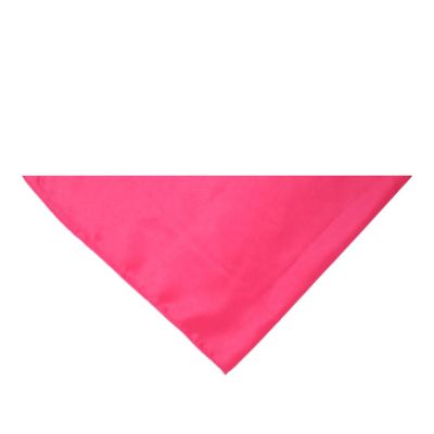 Pack of 8 Triangle Bandanas - Solid Colors and Polyester - 30 in x 20 in x 20 in (Hot Pink) Image 1