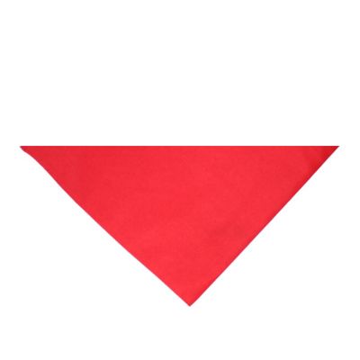 Pack of 9 Triangle Cotton Bandanas - Solid Colors and cotton - 30 in x 20 in x 20 in (Red) Image 1