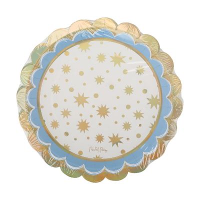 Packed Party Gold Stars 8-Count Dinner Plate Set Image 2