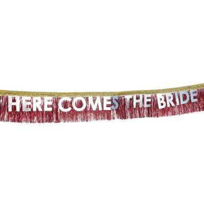 Packed Party Here Comes The Bride Sash Image 1