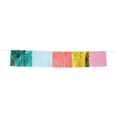 Packed Party Multicolor Fringe Banner Photo Wall Backdrop Image 1
