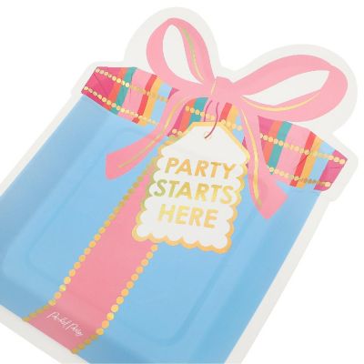 Packed Party Presents 8-Count Paper Lunch Plate Set Image 1
