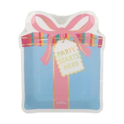 Packed Party Presents 8-Count Paper Lunch Plate Set Image 2