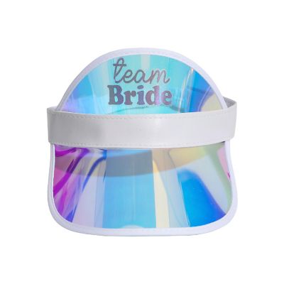 Packed Party Team Bride 4-Pack Holographic Visors Image 1