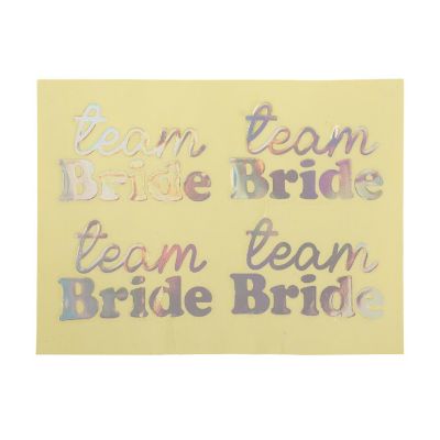 Packed Party Team Bride 4-Pack Holographic Visors Image 2