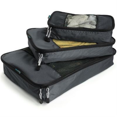 Packing Cubes - 3 Piece Set Black Image 3