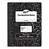 Pacon Composition Book, Black Marble, 1 cm Quadrille Ruled 9-3/4" x 7-1/2", 100 Sheets, Pack of 6 Image 1