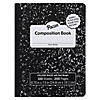 Pacon Composition Book, Black Marble, 9/32 in ruling with red margin 9-3/4" x 7-1/2", 100 Sheets, Pack of 6 Image 1