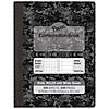 Pacon Dual Ruled Composition Book, Dark Gray Marble, 1/4" Grid & 3/8" Wide Ruled, 9-3/4" x 7-1/2", 100 Sheets, Pack of 6 Image 1