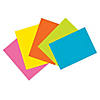 Pacon Index Cards, 5 Super Bright Assorted Colors, Unruled, 4" x 6", 100 Cards Per Pack, 6 Packs Image 1