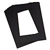 Pacon Pre-Cut Mat Frames, 11.5" x 16.75" Frame, 8" x 10.75" Window, Black, 12 Per Pack, 2 Packs Image 1