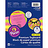 Pacon Premium Tagboard, 5 Assorted Hyper Colors, 8-1/2" Proper 11", 50 Sheets Per Pack, 3 Packs Image 1