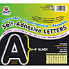 Pacon Self-Adhesive Letters, Black, Puffy Font, 4", 78 Characters Per Pack, 2 Packs Image 1
