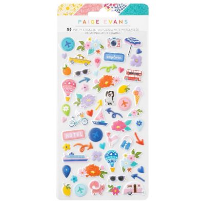 Paige Evans Adventurous Puffy Stickers-Icons Image 1