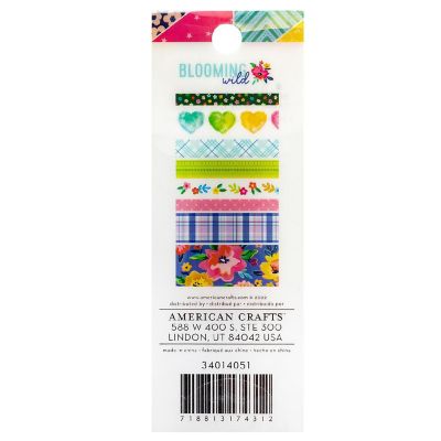 Paige Evans Blooming Wild Washi Tape-8/Pkg Image 1