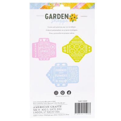 Paige Evans Garden Shoppe Mini Envelope Stencils-3/Pkg Image 1