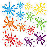 Paint Splatter Floor Decals - 14 Pc. Image 1