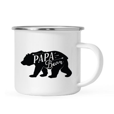 Papa Bear Coffee Metal Camping Mug Image 2